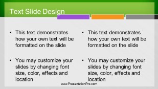 Tricolorbox 04 Widescreen PowerPoint Template text slide design