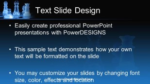Chess Glass 01 Widescreen PowerPoint Template text slide design