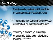 Directional Chaos Widescreen PowerPoint Template text slide design