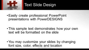 Final Piece Widescreen PowerPoint Template text slide design