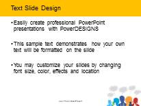 Group Think PowerPoint Template text slide design