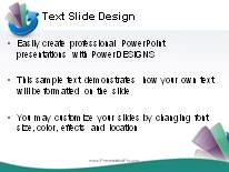 Growth Cycle 2 Teal PowerPoint Template text slide design