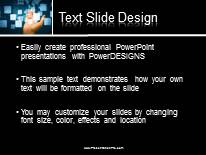 Hand Data Digital PowerPoint Template text slide design