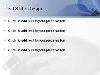 Idea Brainstorm Blue PowerPoint Template text slide design