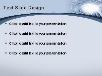 Light In Tunnel PowerPoint Template text slide design
