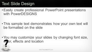 Mystery Box Widescreen PowerPoint Template text slide design