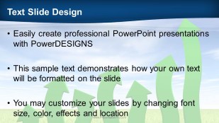 Nature Chart 2 Widescreen PowerPoint Template text slide design