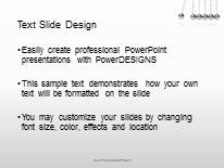 Newtons Cradle PowerPoint Template text slide design
