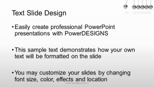 Newtons Cradle Widescreen PowerPoint Template text slide design