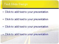Road Less Traveled PowerPoint Template text slide design