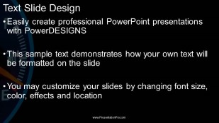 Running On Empty 01 Widescreen PowerPoint Template text slide design