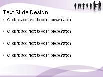 Teamwork Success Purple PowerPoint Template text slide design