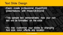 When Cluster Widescreen PowerPoint Template text slide design