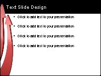 Arrow Race Red PowerPoint Template text slide design