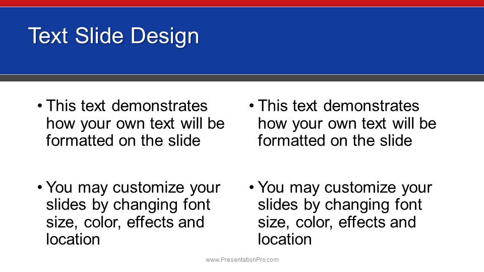 Blank Enter Key Widescreen PowerPoint Template text slide design