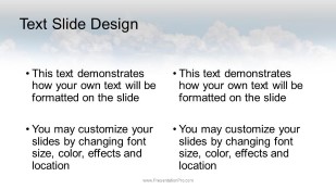 Businessman Crossroads Widescreen PowerPoint Template text slide design