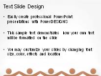 Celebrating Teamwork Brown PowerPoint Template text slide design