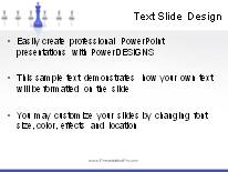 Chess Leadership Blue PowerPoint Template text slide design