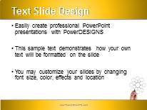 Concept ObJective Yellow PowerPoint Template text slide design