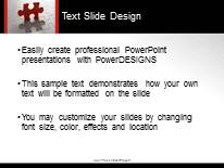 Final Piece PowerPoint Template text slide design