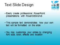 Global Buiness Grid PowerPoint Template text slide design