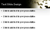 Golden Solution PowerPoint Template text slide design