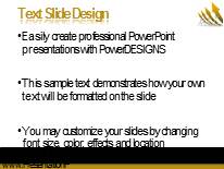 Growth Business Widescreen PowerPoint Template text slide design