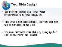 Growth Cycle 2 Teal PowerPoint Template text slide design