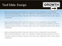 Growth Direction PowerPoint Template text slide design
