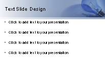 Idea Brainstorm Blue PowerPoint Template text slide design