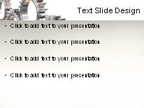 Interlocking Together PowerPoint Template text slide design