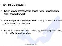 Large Chart Arrow PowerPoint Template text slide design