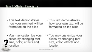 Mystery Box Widescreen PowerPoint Template text slide design