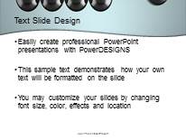Newtons Cradle 2 PowerPoint Template text slide design