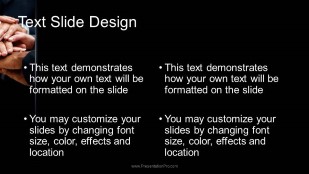 Partnership Go Team Widescreen PowerPoint Template text slide design