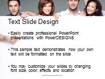 People Holding Banner PowerPoint Template text slide design