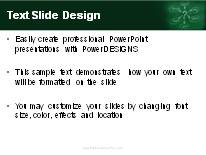 Questions Mind Map Green PowerPoint Template text slide design