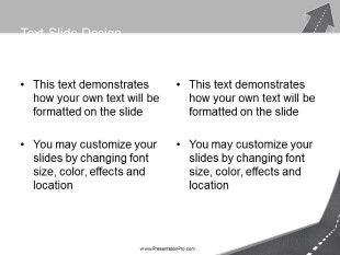Road Arrow Direction 01 PowerPoint Template text slide design