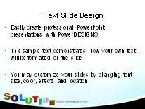 Standing Solution Black PowerPoint Template text slide design