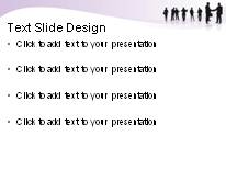 Teamwork Success Purple PowerPoint Template text slide design