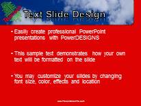 Teamwork Tag Cloud Red Widescreen PowerPoint Template text slide design