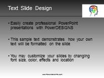 Thought Process B PowerPoint Template text slide design