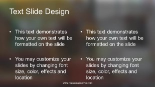 Window Sign Widescreen PowerPoint Template text slide design