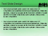 Business Silhouette Green PowerPoint Template text slide design