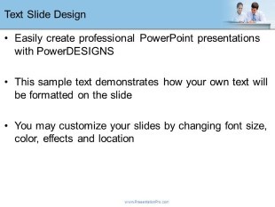 Desk Duo Sky 01 PowerPoint Template text slide design