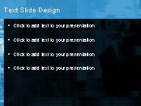 Globaltalk Blue PowerPoint Template text slide design