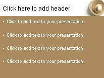 Golden One PowerPoint Template text slide design