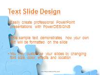 Incomplete Puzzle PowerPoint Template text slide design
