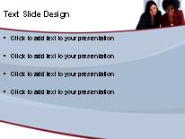 Smiling Business Execs PowerPoint Template text slide design