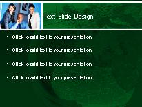 The Board 02 Green PowerPoint Template text slide design